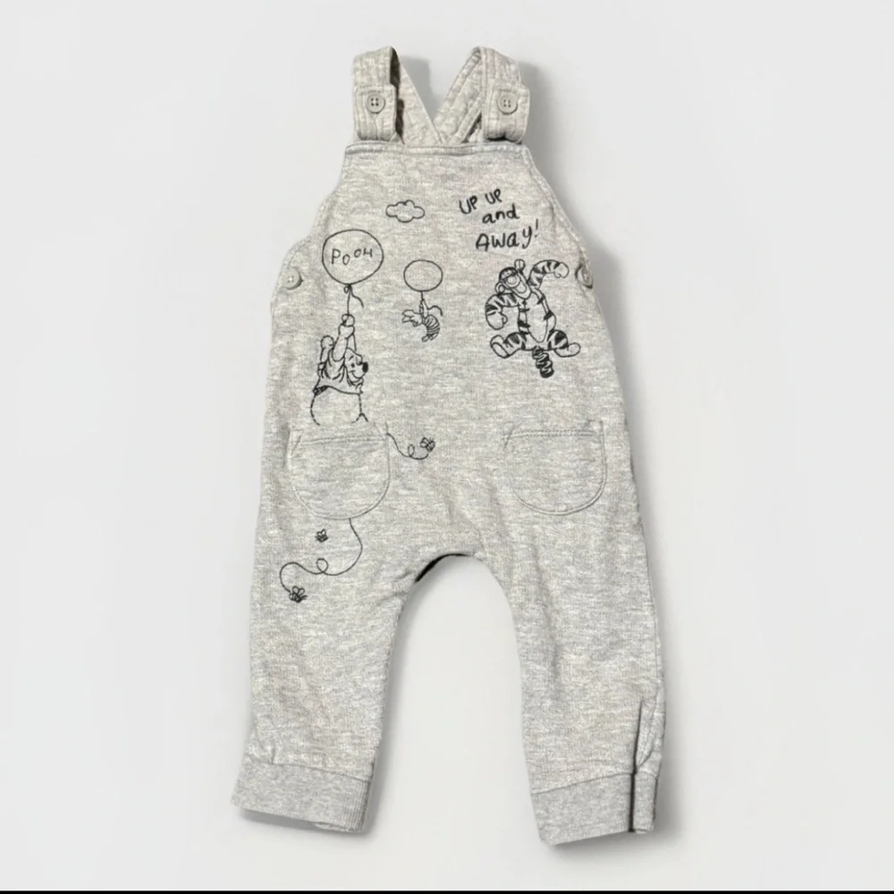 Disney Winnie the Pooh Baby Overalls 6–9 Months Gray Tigger
